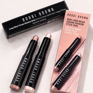 Bobbi Brown Shadow Stick Golden Bronze AND Duo Mini Taupe Moonstone Set